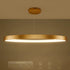 kelvo® NEMESIS KLV-101-0213 Κρεμαστό Φωτιστικό Οροφής LED 67W 6700lm 180° AC 220-240V IP20 Ρυθμιζόμενο Λευκό CCT με Χειριστήριο από 2700K έως 6000K Dimmable - Lumileds SMD Chip - Χρυσό Πλατίνα - Μ80 x Π80 x Υ4cm - 3 Χρόνια Εγγύηση - ledmania.gr
