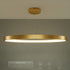 kelvo® NEMESIS KLV-101-0213 Κρεμαστό Φωτιστικό Οροφής LED 67W 6700lm 180° AC 220-240V IP20 Ρυθμιζόμενο Λευκό CCT με Χειριστήριο από 2700K έως 6000K Dimmable - Lumileds SMD Chip - Χρυσό Πλατίνα - Μ80 x Π80 x Υ4cm - 3 Χρόνια Εγγύηση - ledmania.gr