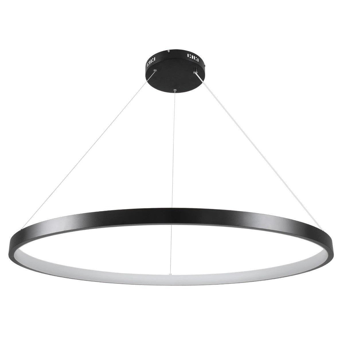 kelvo® NEMESIS KLV-101-0214 Κρεμαστό Φωτιστικό Οροφής LED 75W 7500lm 180° AC 220-240V IP20 Ρυθμιζόμενο Λευκό CCT με Χειριστήριο από 2700K έως 6000K Dimmable - Lumileds SMD Chip - Μαύρο Ματ - Μ100 x Π100 x Υ4cm - 3 Χρόνια Εγγύηση