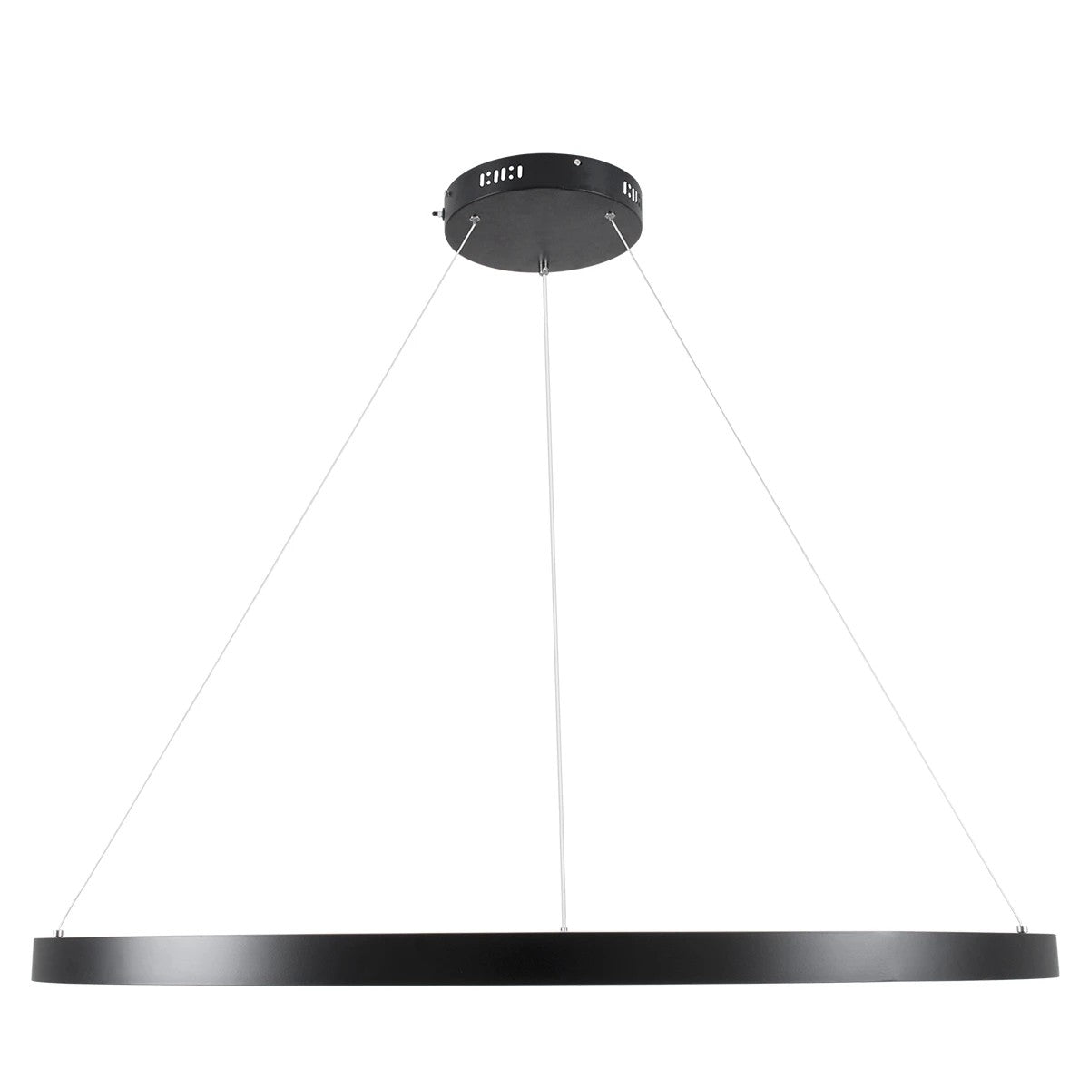 kelvo® NEMESIS KLV-101-0214 Κρεμαστό Φωτιστικό Οροφής LED 75W 7500lm 180° AC 220-240V IP20 Ρυθμιζόμενο Λευκό CCT με Χειριστήριο από 2700K έως 6000K Dimmable - Lumileds SMD Chip - Μαύρο Ματ - Μ100 x Π100 x Υ4cm - 3 Χρόνια Εγγύηση