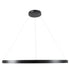 kelvo® NEMESIS KLV-101-0214 Κρεμαστό Φωτιστικό Οροφής LED 75W 7500lm 180° AC 220-240V IP20 Ρυθμιζόμενο Λευκό CCT με Χειριστήριο από 2700K έως 6000K Dimmable - Lumileds SMD Chip - Μαύρο Ματ - Μ100 x Π100 x Υ4cm - 3 Χρόνια Εγγύηση