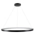 kelvo® NEMESIS KLV-101-0214 Κρεμαστό Φωτιστικό Οροφής LED 75W 7500lm 180° AC 220-240V IP20 Ρυθμιζόμενο Λευκό CCT με Χειριστήριο από 2700K έως 6000K Dimmable - Lumileds SMD Chip - Μαύρο Ματ - Μ100 x Π100 x Υ4cm - 3 Χρόνια Εγγύηση