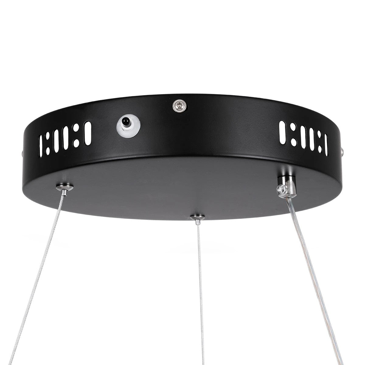 kelvo® NEMESIS KLV-101-0214 Κρεμαστό Φωτιστικό Οροφής LED 75W 7500lm 180° AC 220-240V IP20 Ρυθμιζόμενο Λευκό CCT με Χειριστήριο από 2700K έως 6000K Dimmable - Lumileds SMD Chip - Μαύρο Ματ - Μ100 x Π100 x Υ4cm - 3 Χρόνια Εγγύηση