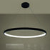 kelvo® NEMESIS KLV-101-0214 Κρεμαστό Φωτιστικό Οροφής LED 75W 7500lm 180° AC 220-240V IP20 Ρυθμιζόμενο Λευκό CCT με Χειριστήριο από 2700K έως 6000K Dimmable - Lumileds SMD Chip - Μαύρο Ματ - Μ100 x Π100 x Υ4cm - 3 Χρόνια Εγγύηση