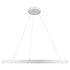 kelvo® NEMESIS KLV-101-0215 Κρεμαστό Φωτιστικό Οροφής LED 75W 7500lm 180° AC 220-240V IP20 Ρυθμιζόμενο Λευκό CCT με Χειριστήριο από 2700K έως 6000K Dimmable - Lumileds SMD Chip - Λευκό Ματ - Μ100 x Π100 x Υ4cm - 3 Χρόνια Εγγύηση - ledmania.gr