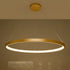 kelvo® NEMESIS KLV-101-0216 Κρεμαστό Φωτιστικό Οροφής LED 75W 7500lm 180° AC 220-240V IP20 Ρυθμιζόμενο Λευκό CCT με Χειριστήριο από 2700K έως 6000K Dimmable - Lumileds SMD Chip - Χρυσό Πλατίνα - Μ100 x Π100 x Υ4cm - 3 Χρόνια Εγγύηση - ledmania.gr
