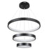 kelvo® NEMESIS KLV-101-0217 Κρεμαστό Φωτιστικό Οροφής LED 100W 10000lm 180° AC 220-240V IP20 Ρυθμιζόμενο Λευκό CCT με Χειριστήριο από 2700K έως 6000K Dimmable - Lumileds SMD Chip - Μαύρο Ματ - Μ60 x Π60 x Υ60cm - 3 Χρόνια Εγγύηση - ledmania.gr