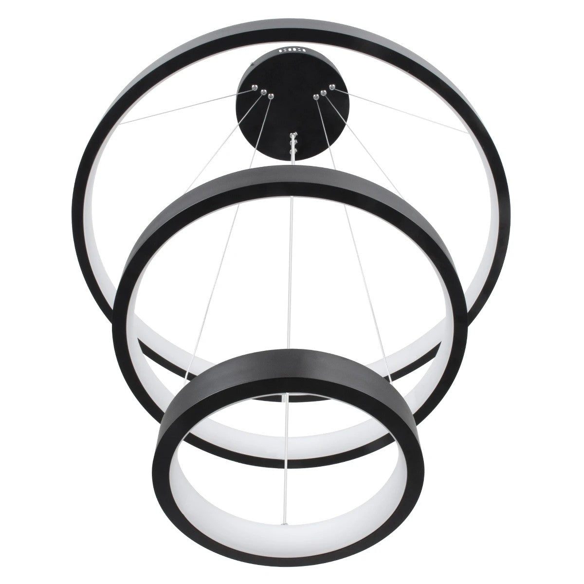 kelvo® NEMESIS KLV-101-0217 Κρεμαστό Φωτιστικό Οροφής LED 100W 10000lm 180° AC 220-240V IP20 Ρυθμιζόμενο Λευκό CCT με Χειριστήριο από 2700K έως 6000K Dimmable - Lumileds SMD Chip - Μαύρο Ματ - Μ60 x Π60 x Υ60cm - 3 Χρόνια Εγγύηση - ledmania.gr
