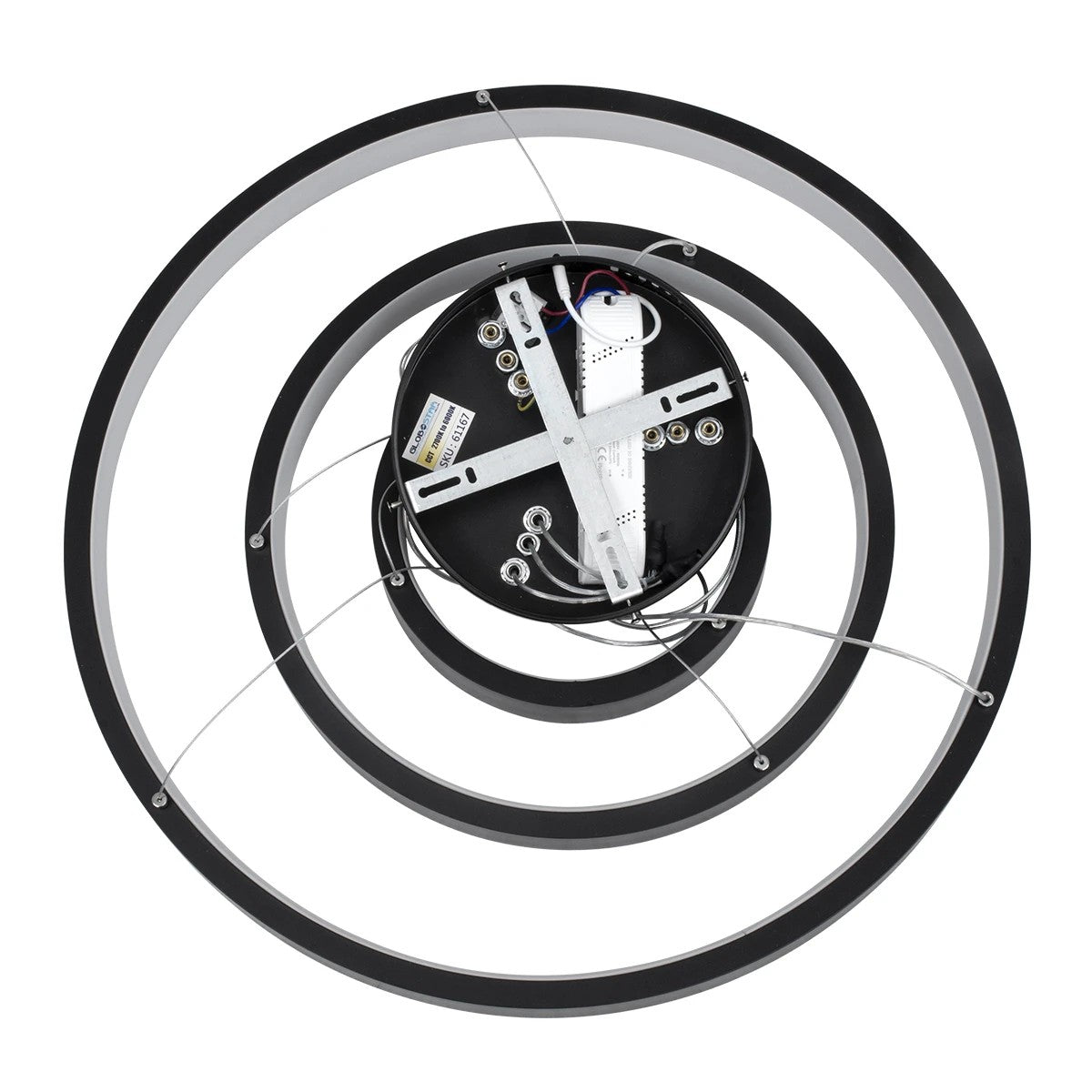 kelvo® NEMESIS KLV-101-0217 Κρεμαστό Φωτιστικό Οροφής LED 100W 10000lm 180° AC 220-240V IP20 Ρυθμιζόμενο Λευκό CCT με Χειριστήριο από 2700K έως 6000K Dimmable - Lumileds SMD Chip - Μαύρο Ματ - Μ60 x Π60 x Υ60cm - 3 Χρόνια Εγγύηση - ledmania.gr