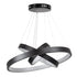 kelvo® NEMESIS KLV-101-0217-V2 Κρεμαστό Φωτιστικό Οροφής LED 100W 10000lm 180° AC 220-240V IP20 Ρυθμιζόμενο Λευκό CCT με Χειριστήριο από 2700K έως 6000K Dimmable - Lumileds SMD Chip - Μαύρο Ματ - Μ60 x Π60 x Υ60cm - 3 Χρόνια Εγγύηση