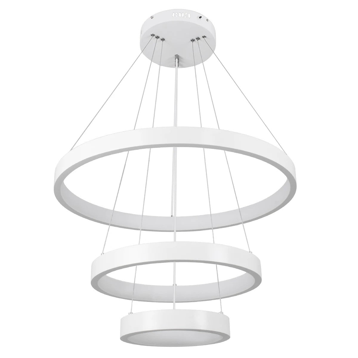 kelvo® NEMESIS KLV-101-0218 Κρεμαστό Φωτιστικό Οροφής LED 100W 10000lm 180° AC 220-240V IP20 Ρυθμιζόμενο Λευκό CCT με Χειριστήριο από 2700K έως 6000K Dimmable - Lumileds SMD Chip - Λευκό Ματ - Μ60 x Π60 x Υ60cm - 3 Χρόνια Εγγύηση - ledmania.gr