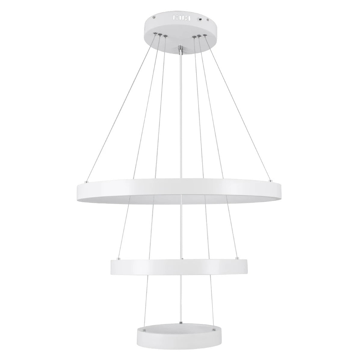 kelvo® NEMESIS KLV-101-0218 Κρεμαστό Φωτιστικό Οροφής LED 100W 10000lm 180° AC 220-240V IP20 Ρυθμιζόμενο Λευκό CCT με Χειριστήριο από 2700K έως 6000K Dimmable - Lumileds SMD Chip - Λευκό Ματ - Μ60 x Π60 x Υ60cm - 3 Χρόνια Εγγύηση - ledmania.gr
