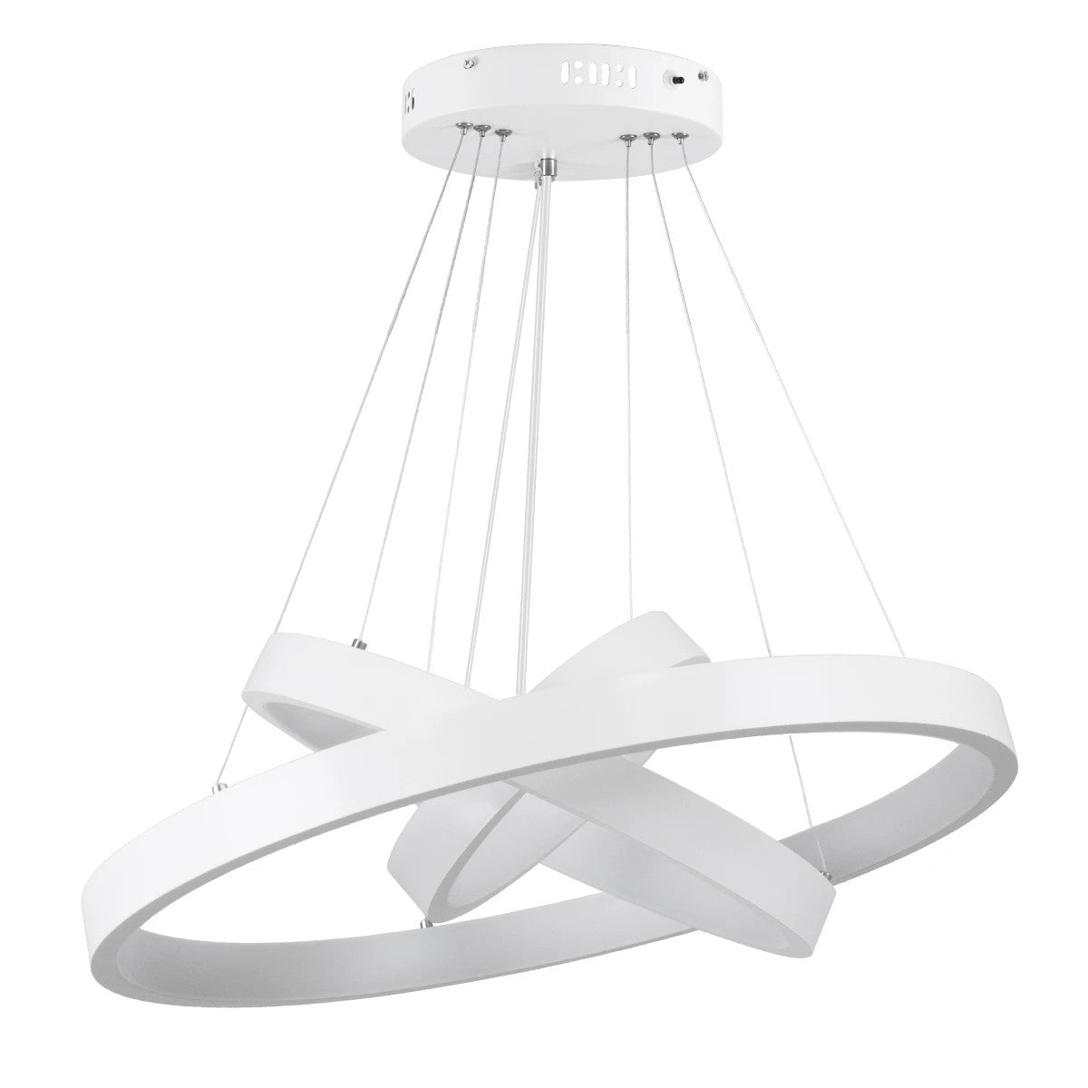 kelvo® NEMESIS KLV-101-0218-V2 Κρεμαστό Φωτιστικό Οροφής LED 100W 10000lm 180° AC 220-240V IP20 Ρυθμιζόμενο Λευκό CCT με Χειριστήριο από 2700K έως 6000K Dimmable - Lumileds SMD Chip - Λευκό Ματ - Μ60 x Π60 x Υ60cm - 3 Χρόνια Εγγύηση