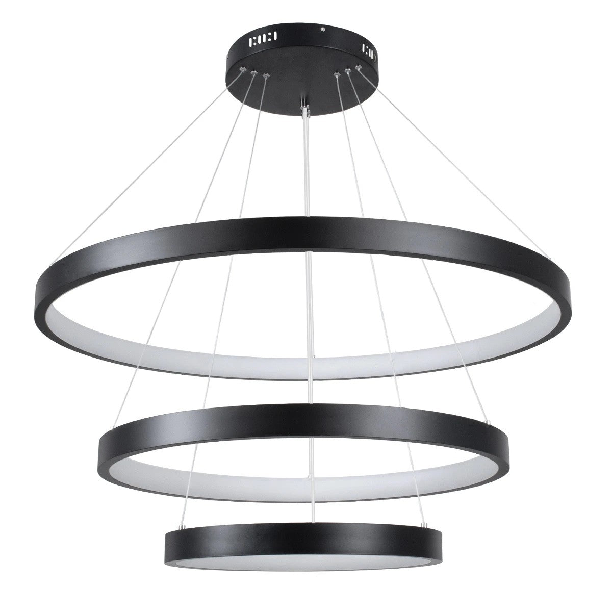 kelvo® NEMESIS KLV-101-0220 Κρεμαστό Φωτιστικό Οροφής LED 120W 12000lm 180° AC 220-240V IP20 Ρυθμιζόμενο Λευκό CCT με Χειριστήριο από 2700K έως 6000K Dimmable - Lumileds SMD Chip - Μαύρο Ματ - Μ80 x Π80 x Υ80cm - 3 Χρόνια Εγγύηση - ledmania.gr