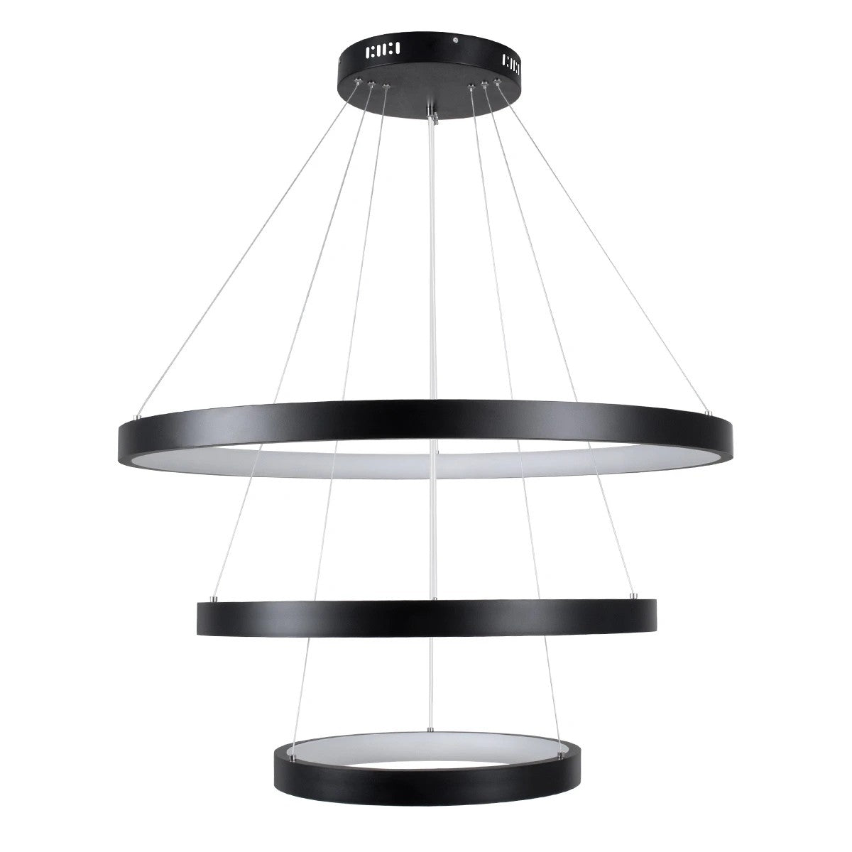 kelvo® NEMESIS KLV-101-0220 Κρεμαστό Φωτιστικό Οροφής LED 120W 12000lm 180° AC 220-240V IP20 Ρυθμιζόμενο Λευκό CCT με Χειριστήριο από 2700K έως 6000K Dimmable - Lumileds SMD Chip - Μαύρο Ματ - Μ80 x Π80 x Υ80cm - 3 Χρόνια Εγγύηση - ledmania.gr
