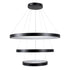 kelvo® NEMESIS KLV-101-0220 Κρεμαστό Φωτιστικό Οροφής LED 120W 12000lm 180° AC 220-240V IP20 Ρυθμιζόμενο Λευκό CCT με Χειριστήριο από 2700K έως 6000K Dimmable - Lumileds SMD Chip - Μαύρο Ματ - Μ80 x Π80 x Υ80cm - 3 Χρόνια Εγγύηση - ledmania.gr