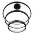 kelvo® NEMESIS KLV-101-0220 Κρεμαστό Φωτιστικό Οροφής LED 120W 12000lm 180° AC 220-240V IP20 Ρυθμιζόμενο Λευκό CCT με Χειριστήριο από 2700K έως 6000K Dimmable - Lumileds SMD Chip - Μαύρο Ματ - Μ80 x Π80 x Υ80cm - 3 Χρόνια Εγγύηση - ledmania.gr