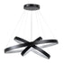 kelvo® NEMESIS KLV-101-0220 Κρεμαστό Φωτιστικό Οροφής LED 120W 12000lm 180° AC 220-240V IP20 Ρυθμιζόμενο Λευκό CCT με Χειριστήριο από 2700K έως 6000K Dimmable - Lumileds SMD Chip - Μαύρο Ματ - Μ80 x Π80 x Υ80cm - 3 Χρόνια Εγγύηση - ledmania.gr