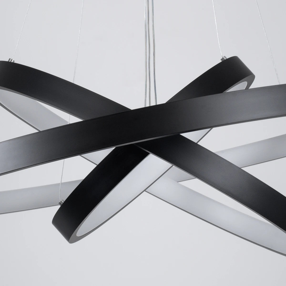 kelvo® NEMESIS KLV-101-0220 Κρεμαστό Φωτιστικό Οροφής LED 120W 12000lm 180° AC 220-240V IP20 Ρυθμιζόμενο Λευκό CCT με Χειριστήριο από 2700K έως 6000K Dimmable - Lumileds SMD Chip - Μαύρο Ματ - Μ80 x Π80 x Υ80cm - 3 Χρόνια Εγγύηση - ledmania.gr