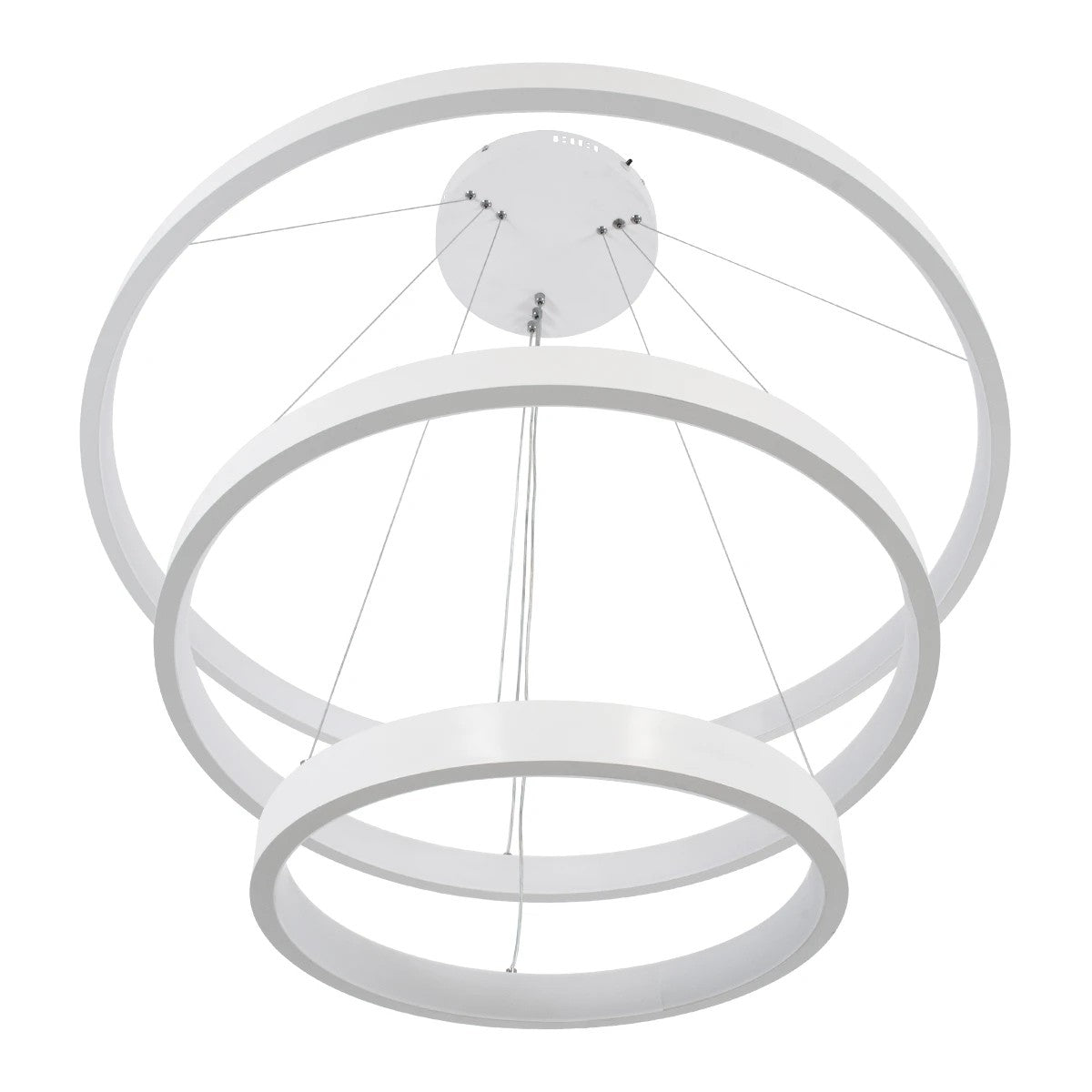 kelvo® NEMESIS KLV-101-0221 Κρεμαστό Φωτιστικό Οροφής LED 120W 12000lm 180° AC 220-240V IP20 Ρυθμιζόμενο Λευκό CCT με Χειριστήριο από 2700K έως 6000K Dimmable - Lumileds SMD Chip - Λευκό Ματ - Μ80 x Π80 x Υ80cm - 3 Χρόνια Εγγύηση - ledmania.gr