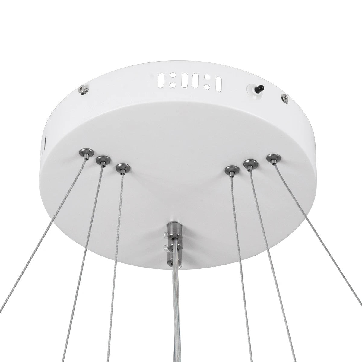 kelvo® NEMESIS KLV-101-0221-V2 Κρεμαστό Φωτιστικό Οροφής LED 120W 12000lm 180° AC 220-240V IP20 Ρυθμιζόμενο Λευκό CCT με Χειριστήριο από 2700K έως 6000K Dimmable - Lumileds SMD Chip - Λευκό Ματ - Μ80 x Π80 x Υ80cm - 3 Χρόνια Εγγύηση