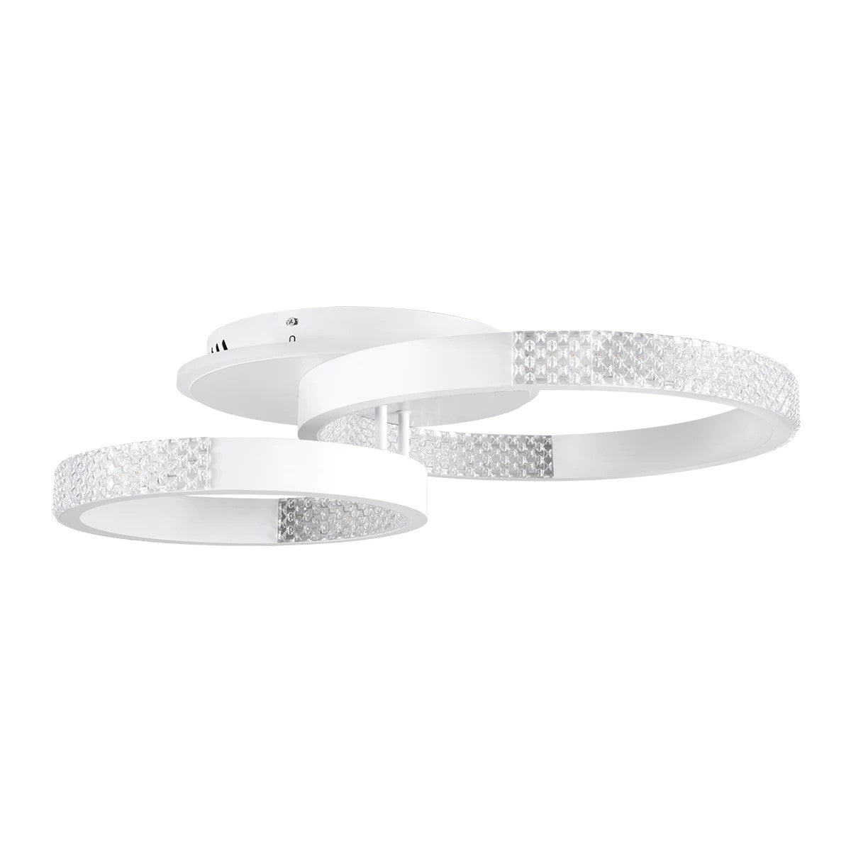 kelvo® DIAMOND KLV-101-0224 Φωτιστικό Οροφής LED 67W 6700lm 360° AC 220-240V IP20 Ρυθμιζόμενο Λευκό CCT με Χειριστήριο από 2700K έως 6000K Dimmable - Lumileds SMD Chip - Λευκό Ματ - Μ60 x Π40 x Υ14cm - 3 Χρόνια Εγγύηση - ledmania.gr