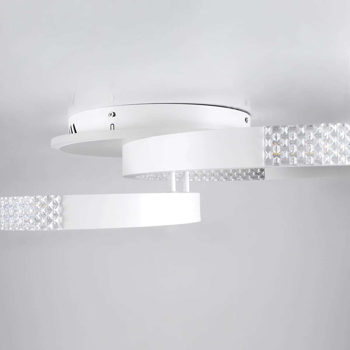 kelvo® DIAMOND KLV-101-0224 Φωτιστικό Οροφής LED 67W 6700lm 360° AC 220-240V IP20 Ρυθμιζόμενο Λευκό CCT με Χειριστήριο από 2700K έως 6000K Dimmable - Lumileds SMD Chip - Λευκό Ματ - Μ60 x Π40 x Υ14cm - 3 Χρόνια Εγγύηση - ledmania.gr