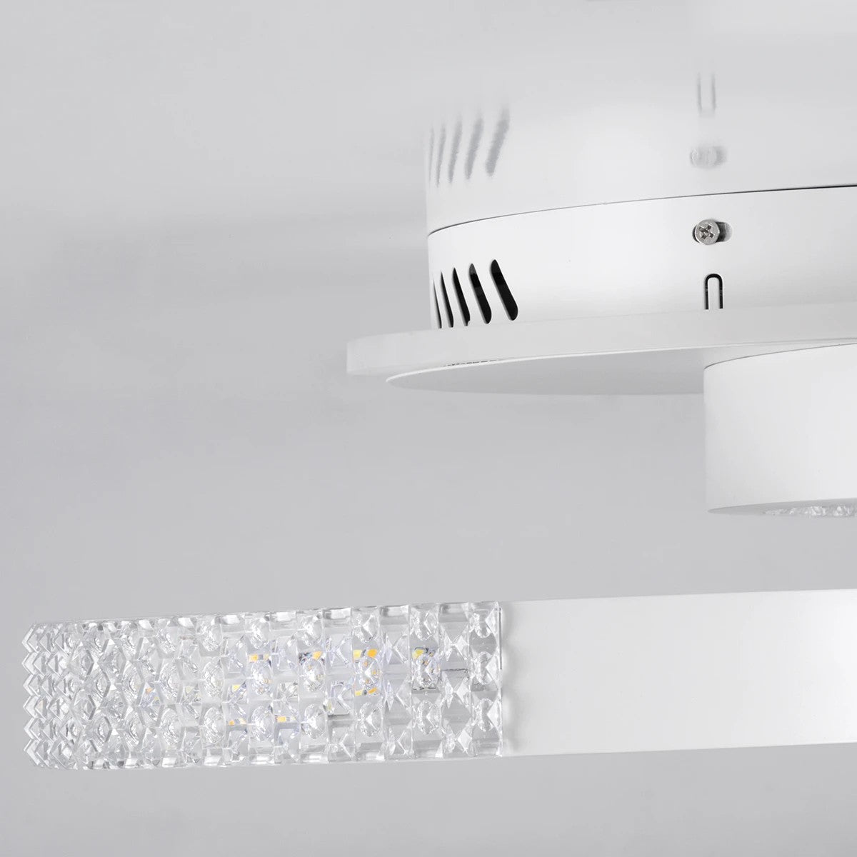 kelvo® DIAMOND KLV-101-0224 Φωτιστικό Οροφής LED 67W 6700lm 360° AC 220-240V IP20 Ρυθμιζόμενο Λευκό CCT με Χειριστήριο από 2700K έως 6000K Dimmable - Lumileds SMD Chip - Λευκό Ματ - Μ60 x Π40 x Υ14cm - 3 Χρόνια Εγγύηση - ledmania.gr