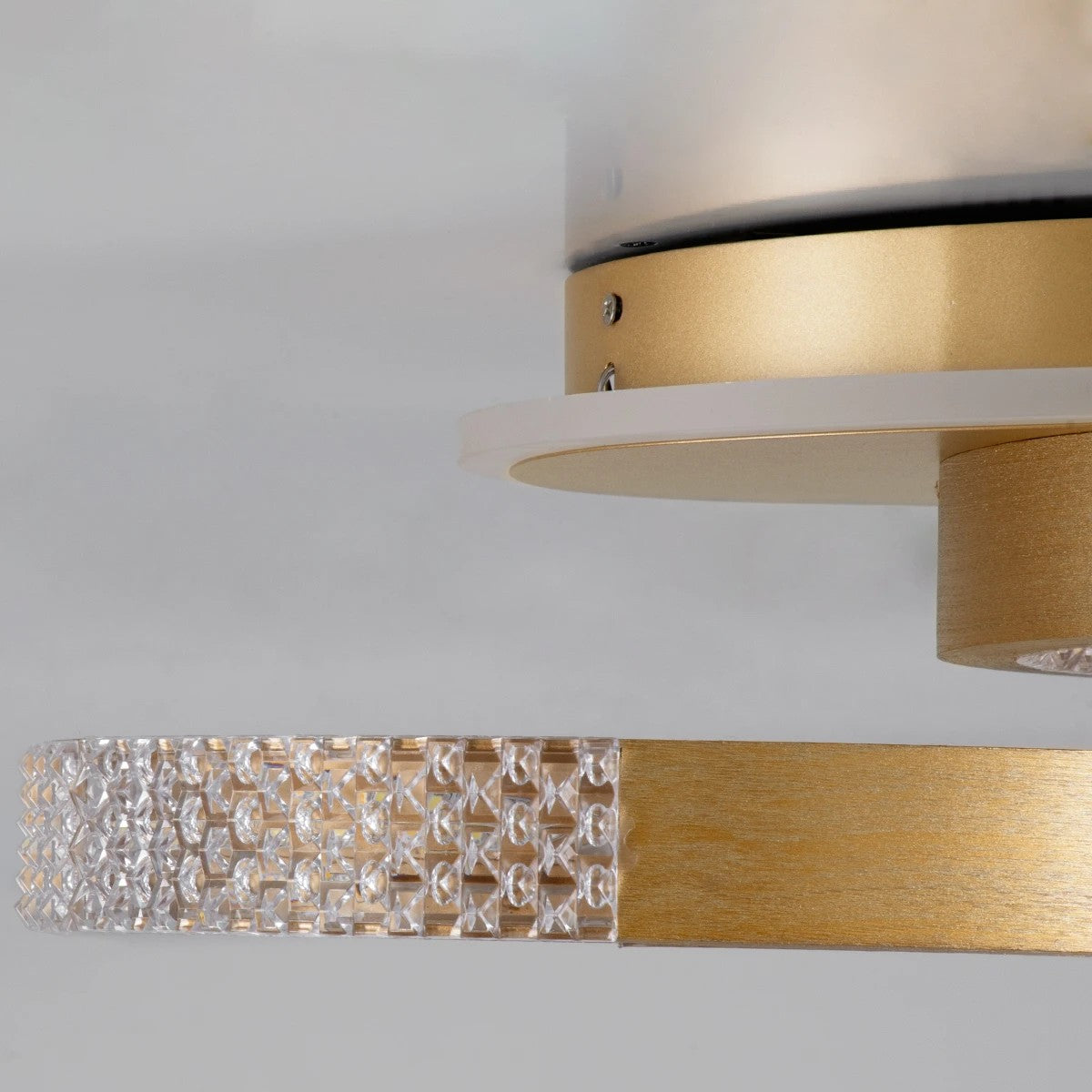 kelvo® DIAMOND KLV-101-0225 Φωτιστικό Οροφής LED 67W 6700lm 360° AC 220-240V IP20 Ρυθμιζόμενο Λευκό CCT με Χειριστήριο από 2700K έως 6000K Dimmable - Lumileds SMD Chip - Χρυσό Πλατίνα - Μ60 x Π40 x Υ14cm - 3 Χρόνια Εγγύηση - ledmania.gr