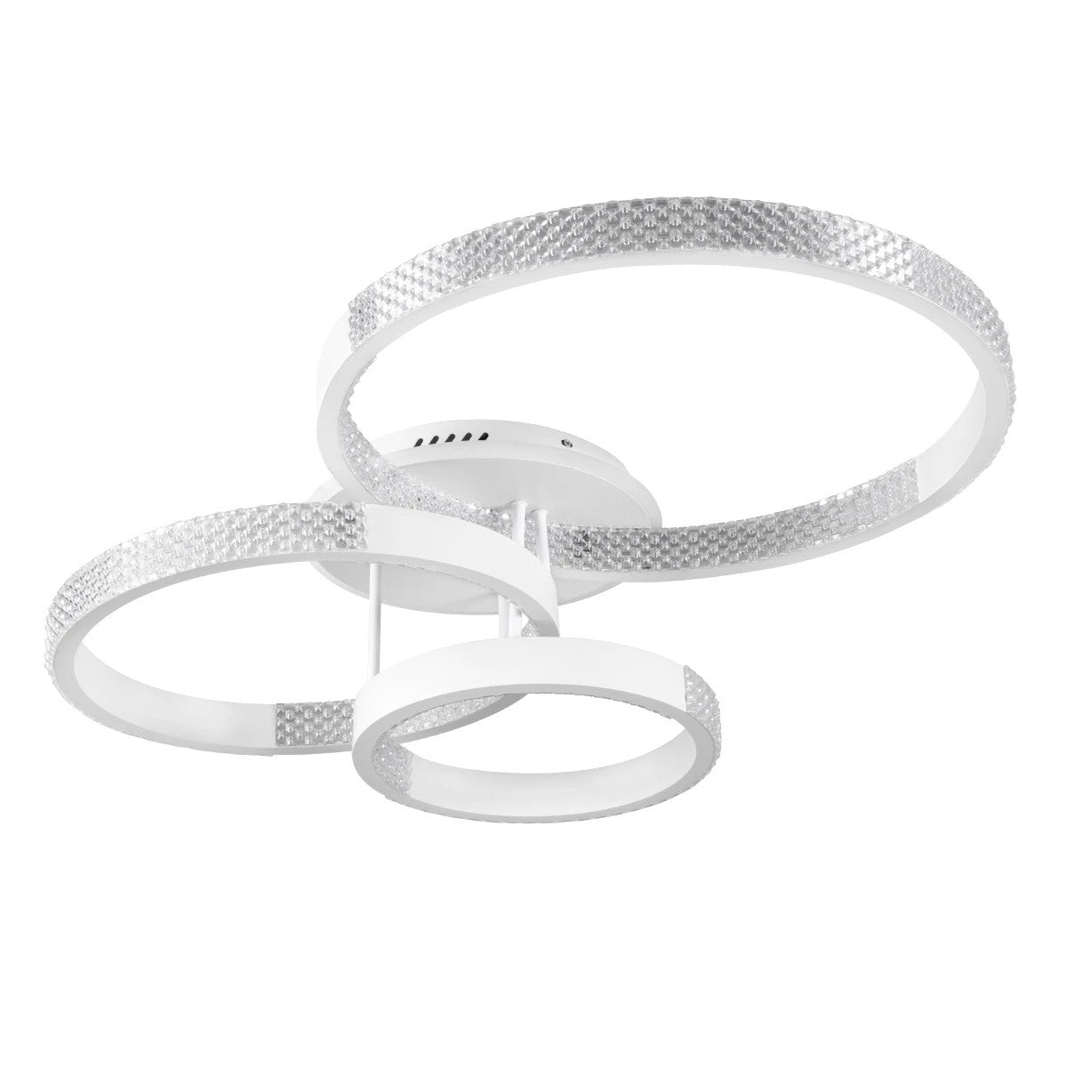 kelvo® DIAMOND KLV-101-0227 Φωτιστικό Οροφής LED 100W 10000lm 360° AC 220-240V IP20 Ρυθμιζόμενο Λευκό CCT με Χειριστήριο από 2700K έως 6000K Dimmable - Lumileds SMD Chip - Λευκό Ματ - Μ80 x Π50 x Υ20cm - 3 Χρόνια Εγγύηση - ledmania.gr