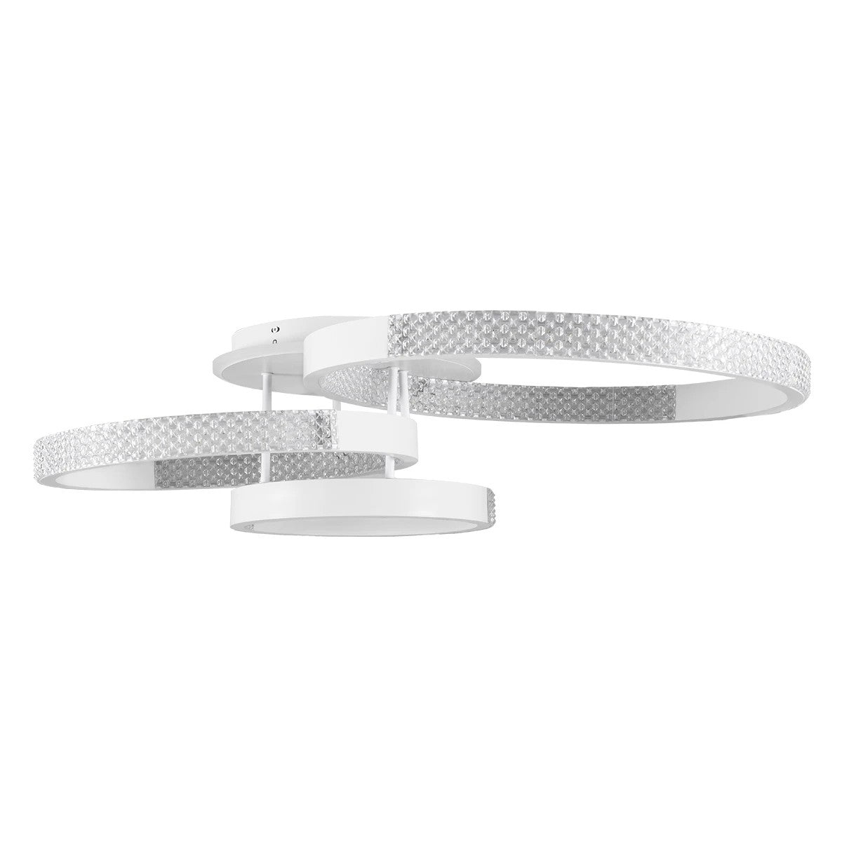 kelvo® DIAMOND KLV-101-0227 Φωτιστικό Οροφής LED 100W 10000lm 360° AC 220-240V IP20 Ρυθμιζόμενο Λευκό CCT με Χειριστήριο από 2700K έως 6000K Dimmable - Lumileds SMD Chip - Λευκό Ματ - Μ80 x Π50 x Υ20cm - 3 Χρόνια Εγγύηση - ledmania.gr