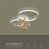 kelvo® DIAMOND KLV-101-0228 Φωτιστικό Οροφής LED 100W 10000lm 360° AC 220-240V IP20 Ρυθμιζόμενο Λευκό CCT με Χειριστήριο από 2700K έως 6000K Dimmable - Lumileds SMD Chip - Χρυσό Πλατίνα - Μ80 x Π50 x Υ20cm - 3 Χρόνια Εγγύηση