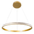 kelvo® DIAMOND KLV-101-0230 Κρεμαστό Φωτιστικό Οροφής LED 45W 4500lm 180° AC 220-240V IP20 Ρυθμιζόμενο Λευκό CCT με Χειριστήριο από 2700K έως 6000K Dimmable - Lumileds SMD Chip - Χρυσό Πλατίνα - Μ60 x Π60 x Υ3cm - 3 Χρόνια Εγγύηση