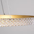 kelvo® DIAMOND KLV-101-0230 Κρεμαστό Φωτιστικό Οροφής LED 45W 4500lm 180° AC 220-240V IP20 Ρυθμιζόμενο Λευκό CCT με Χειριστήριο από 2700K έως 6000K Dimmable - Lumileds SMD Chip - Χρυσό Πλατίνα - Μ60 x Π60 x Υ3cm - 3 Χρόνια Εγγύηση