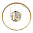 kelvo® DIAMOND KLV-101-0230 Κρεμαστό Φωτιστικό Οροφής LED 45W 4500lm 180° AC 220-240V IP20 Ρυθμιζόμενο Λευκό CCT με Χειριστήριο από 2700K έως 6000K Dimmable - Lumileds SMD Chip - Χρυσό Πλατίνα - Μ60 x Π60 x Υ3cm - 3 Χρόνια Εγγύηση