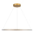 kelvo® DIAMOND KLV-101-0232 Κρεμαστό Φωτιστικό Οροφής LED 67W 6700lm 180° AC 220-240V IP20 Ρυθμιζόμενο Λευκό CCT με Χειριστήριο από 2700K έως 6000K Dimmable - Lumileds SMD Chip - Χρυσό Πλατίνα - Μ80 x Π80 x Υ3cm - 3 Χρόνια Εγγύηση