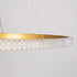 kelvo® DIAMOND KLV-101-0232 Κρεμαστό Φωτιστικό Οροφής LED 67W 6700lm 180° AC 220-240V IP20 Ρυθμιζόμενο Λευκό CCT με Χειριστήριο από 2700K έως 6000K Dimmable - Lumileds SMD Chip - Χρυσό Πλατίνα - Μ80 x Π80 x Υ3cm - 3 Χρόνια Εγγύηση
