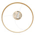 kelvo® DIAMOND KLV-101-0232 Κρεμαστό Φωτιστικό Οροφής LED 67W 6700lm 180° AC 220-240V IP20 Ρυθμιζόμενο Λευκό CCT με Χειριστήριο από 2700K έως 6000K Dimmable - Lumileds SMD Chip - Χρυσό Πλατίνα - Μ80 x Π80 x Υ3cm - 3 Χρόνια Εγγύηση