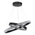 kelvo® DIAMOND KLV-101-0235-V2 Κρεμαστό Φωτιστικό Οροφής LED 75W 7500lm 360° AC 220-240V IP20 Ρυθμιζόμενο Λευκό CCT με Χειριστήριο από 2700K έως 6000K Dimmable - Lumileds SMD Chip - Μαύρο Ματ - Μ60 x Π60 x Υ40cm - 3 Χρόνια Εγγύηση
