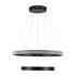 kelvo® DIAMOND KLV-101-0235-V2 Κρεμαστό Φωτιστικό Οροφής LED 75W 7500lm 360° AC 220-240V IP20 Ρυθμιζόμενο Λευκό CCT με Χειριστήριο από 2700K έως 6000K Dimmable - Lumileds SMD Chip - Μαύρο Ματ - Μ60 x Π60 x Υ40cm - 3 Χρόνια Εγγύηση