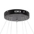 kelvo® DIAMOND KLV-101-0237 Κρεμαστό Φωτιστικό Οροφής LED 100W 10000lm 180° AC 220-240V IP20 Ρυθμιζόμενο Λευκό CCT με Χειριστήριο από 2700K έως 6000K Dimmable - Lumileds SMD Chip - Μαύρο Ματ - Μ60 x Π60 x Υ60cm - 3 Χρόνια Εγγύηση