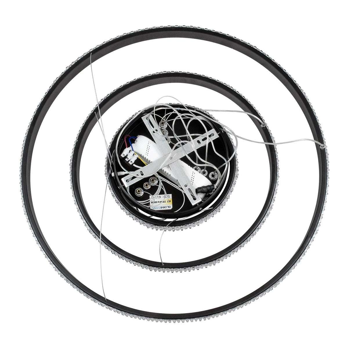 kelvo® DIAMOND KLV-101-0237 Κρεμαστό Φωτιστικό Οροφής LED 100W 10000lm 180° AC 220-240V IP20 Ρυθμιζόμενο Λευκό CCT με Χειριστήριο από 2700K έως 6000K Dimmable - Lumileds SMD Chip - Μαύρο Ματ - Μ60 x Π60 x Υ60cm - 3 Χρόνια Εγγύηση
