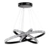 kelvo® DIAMOND KLV-101-0237-V2 Κρεμαστό Φωτιστικό Οροφής LED 100W 10000lm 180° AC 220-240V IP20 Ρυθμιζόμενο Λευκό CCT με Χειριστήριο από 2700K έως 6000K Dimmable - Lumileds SMD Chip - Μαύρο Ματ - Μ60 x Π60 x Υ60cm - 3 Χρόνια Εγγύηση