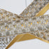 kelvo® DIAMOND KLV-101-0238-V2 Κρεμαστό Φωτιστικό Οροφής LED 100W 10000lm 180° AC 220-240V IP20 Ρυθμιζόμενο Λευκό CCT με Χειριστήριο από 2700K έως 6000K Dimmable - Lumileds SMD Chip - Χρυσό Πλατίνα - Μ60 x Π60 x Υ60cm - 3 Χρόνια Εγγύηση