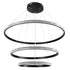kelvo® DIAMOND KLV-101-0239 Κρεμαστό Φωτιστικό Οροφής LED 120W 12000lm 180° AC 220-240V IP20 Ρυθμιζόμενο Λευκό CCT με Χειριστήριο από 2700K έως 6000K Dimmable - Lumileds SMD Chip - Μαύρο Ματ - Μ80 x Π80 x Υ80cm - 3 Χρόνια Εγγύηση