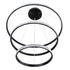 kelvo® DIAMOND KLV-101-0239 Κρεμαστό Φωτιστικό Οροφής LED 120W 12000lm 180° AC 220-240V IP20 Ρυθμιζόμενο Λευκό CCT με Χειριστήριο από 2700K έως 6000K Dimmable - Lumileds SMD Chip - Μαύρο Ματ - Μ80 x Π80 x Υ80cm - 3 Χρόνια Εγγύηση