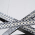 kelvo® DIAMOND KLV-101-0139-V2 Κρεμαστό Φωτιστικό Οροφής LED 120W 12000lm 180° AC 220-240V IP20 Ρυθμιζόμενο Λευκό CCT με Χειριστήριο από 2700K έως 6000K Dimmable - Lumileds SMD Chip - Μαύρο Ματ - Μ80 x Π80 x Υ80cm - 3 Χρόνια Εγγύηση