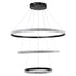 kelvo® DIAMOND KLV-101-0139-V2 Κρεμαστό Φωτιστικό Οροφής LED 120W 12000lm 180° AC 220-240V IP20 Ρυθμιζόμενο Λευκό CCT με Χειριστήριο από 2700K έως 6000K Dimmable - Lumileds SMD Chip - Μαύρο Ματ - Μ80 x Π80 x Υ80cm - 3 Χρόνια Εγγύηση