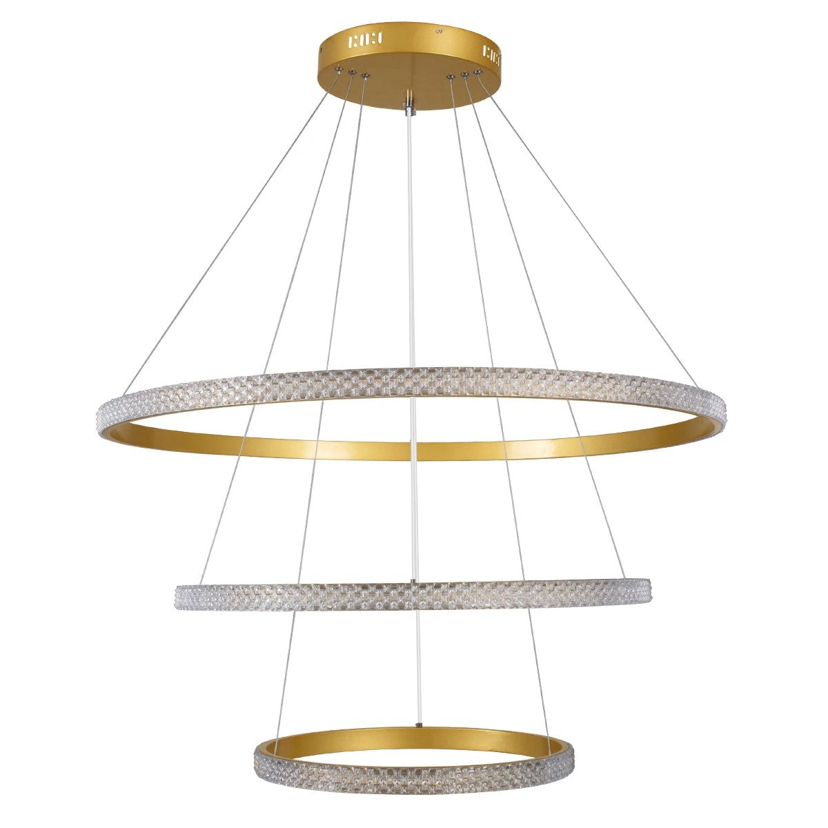 kelvo® DIAMOND KLV-101-0240-V2 Κρεμαστό Φωτιστικό Οροφής LED 120W 12000lm 180° AC 220-240V IP20 Ρυθμιζόμενο Λευκό CCT με Χειριστήριο