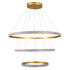 kelvo® DIAMOND KLV-101-0240-V2 Κρεμαστό Φωτιστικό Οροφής LED 120W 12000lm 180° AC 220-240V IP20 Ρυθμιζόμενο Λευκό CCT με Χειριστήριο